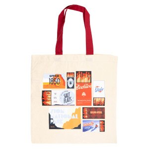 shoputah utah matchbox tote bag